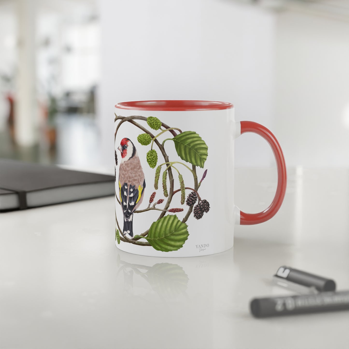 Tasse mit Stieglitz-Motiv II