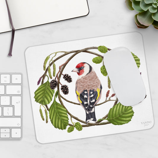 Mousepad – Stieglitz und Schwarzerle