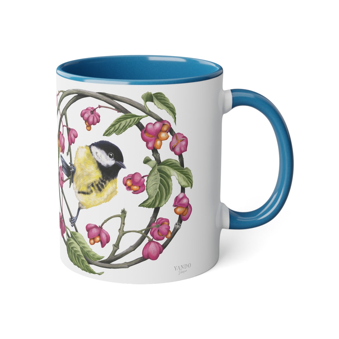 Tasse mit Kohlmeise-Motiv