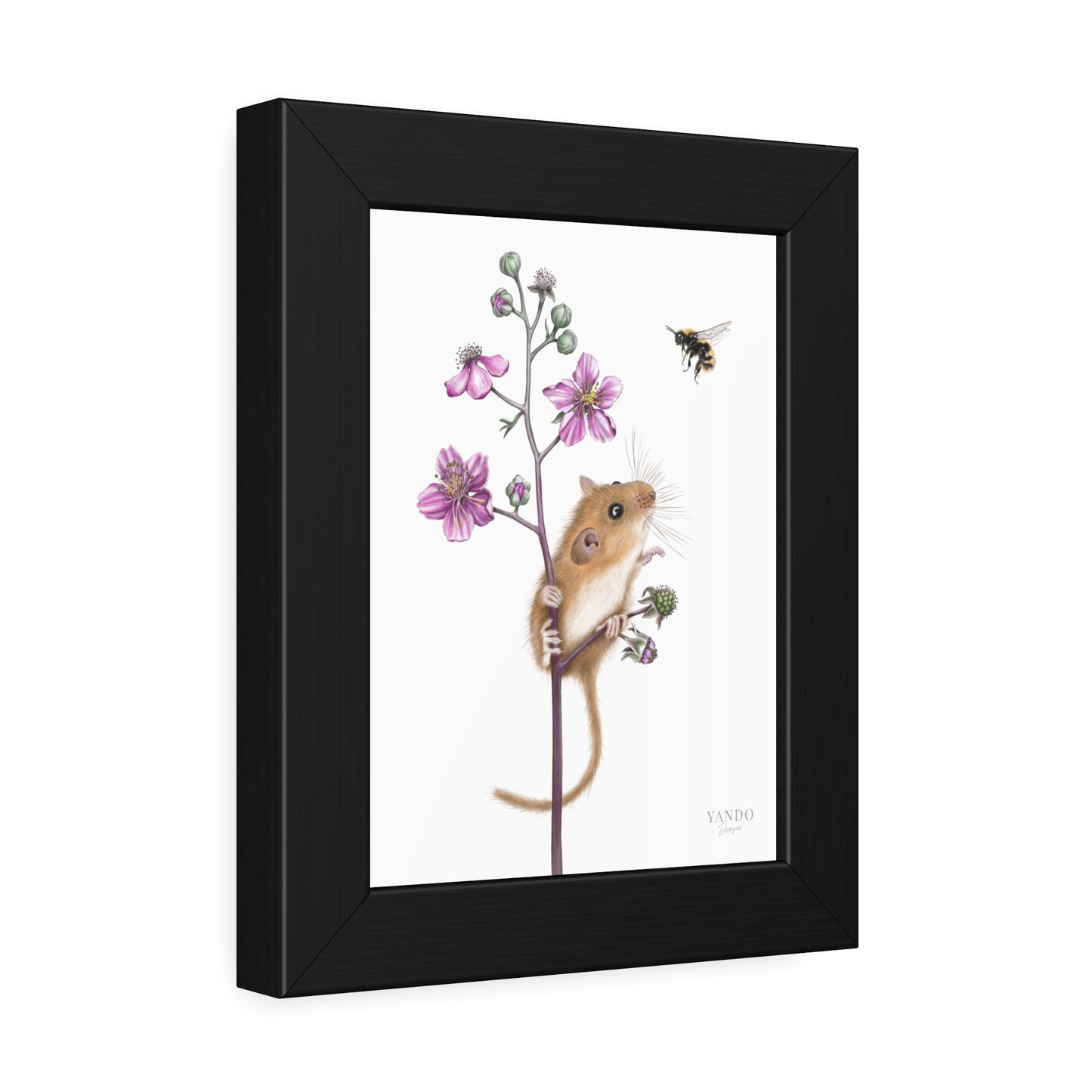 Fine art Druck gerahmt – Haselmaus