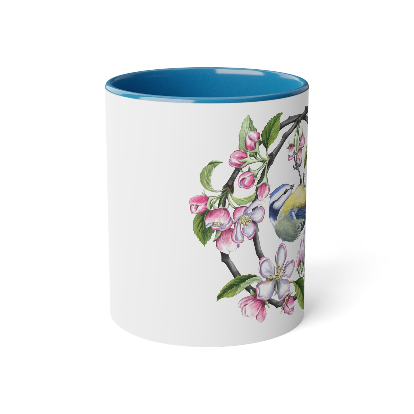 Tasse mit Blaumeise-Motiv