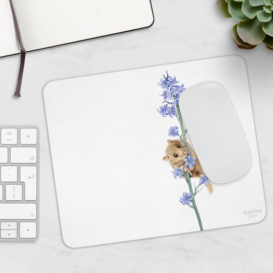 Mousepad – Haselmaus und Hasenglöckchen