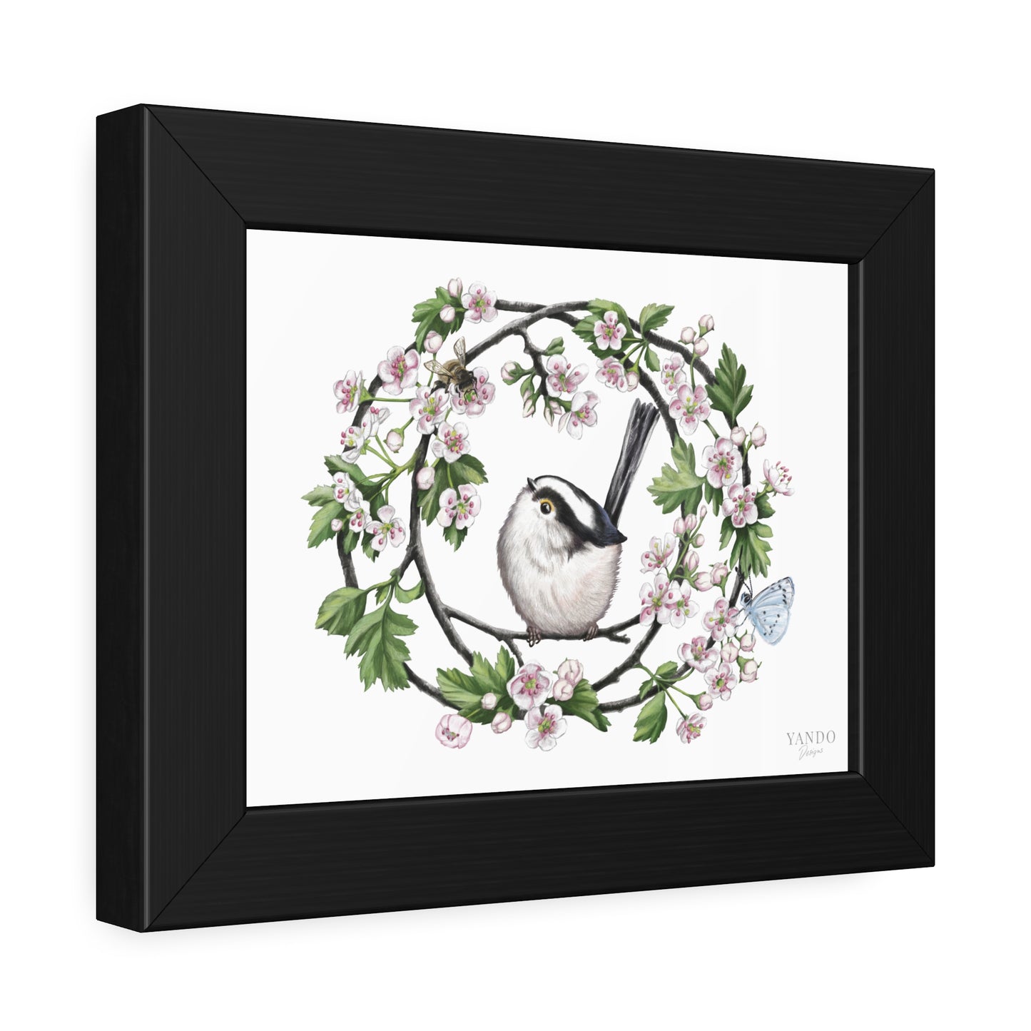 Fine art Druck gerahmt – Meise