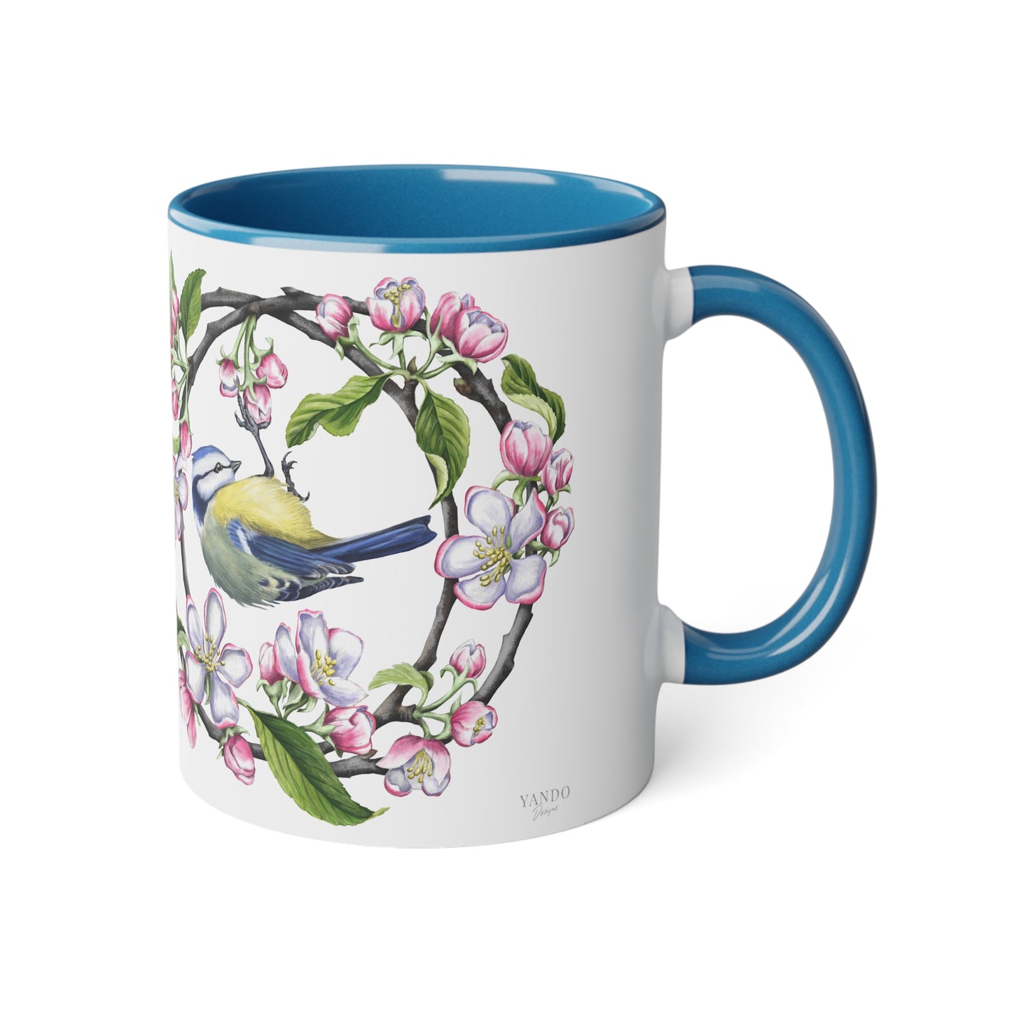 Tasse mit Blaumeise-Motiv