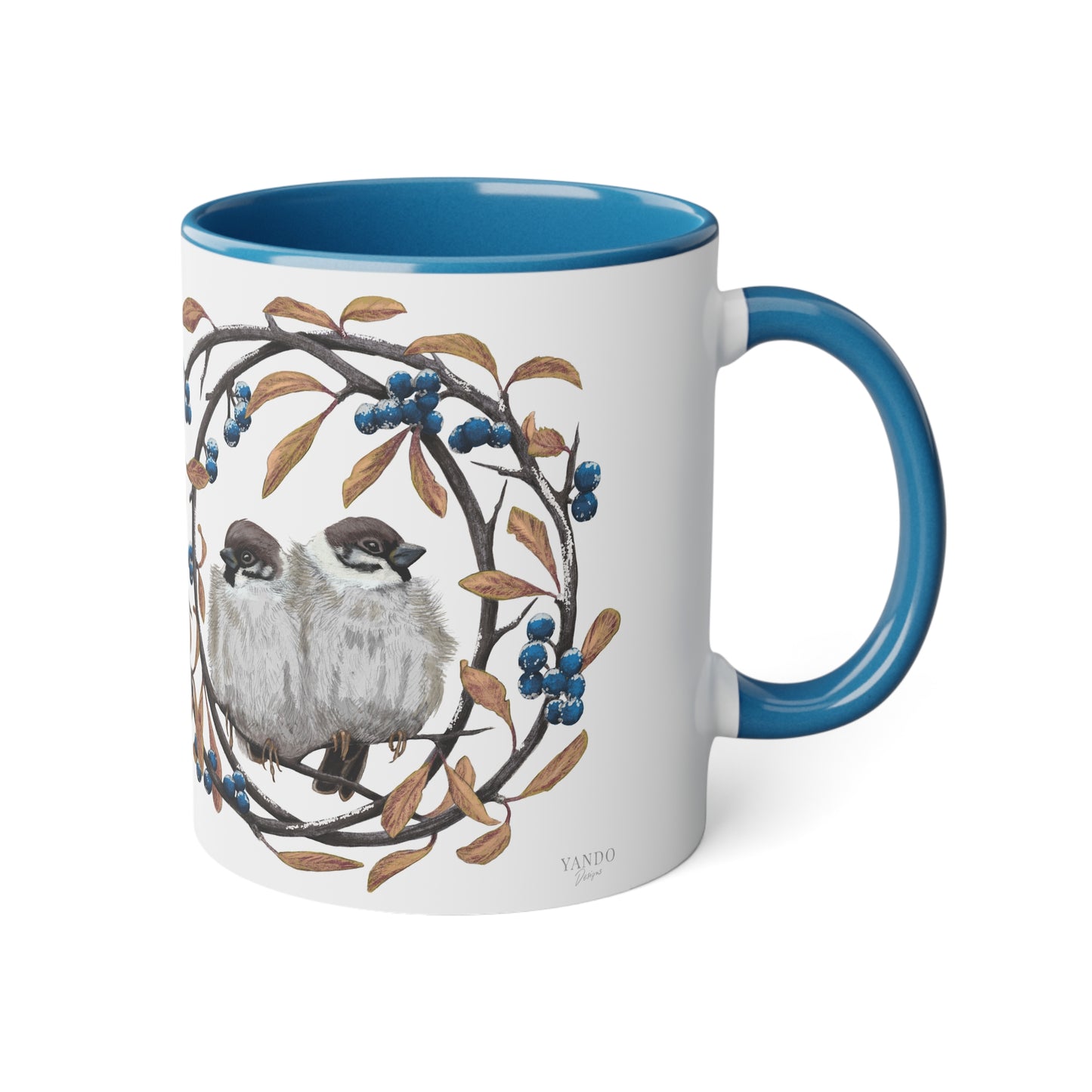 Tasse mit Feldsperling-Motiv
