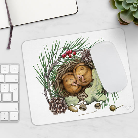 Mousepad Schlafende Haselmäuse