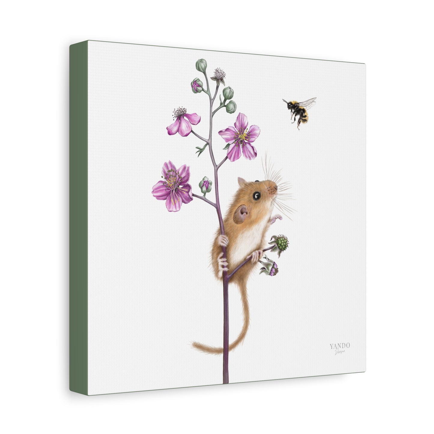 Leinwanddruck – Haselmaus