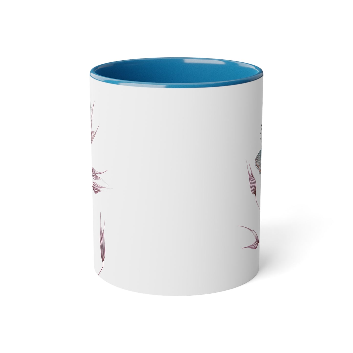 Tasse mit Bläulingen-Motiv