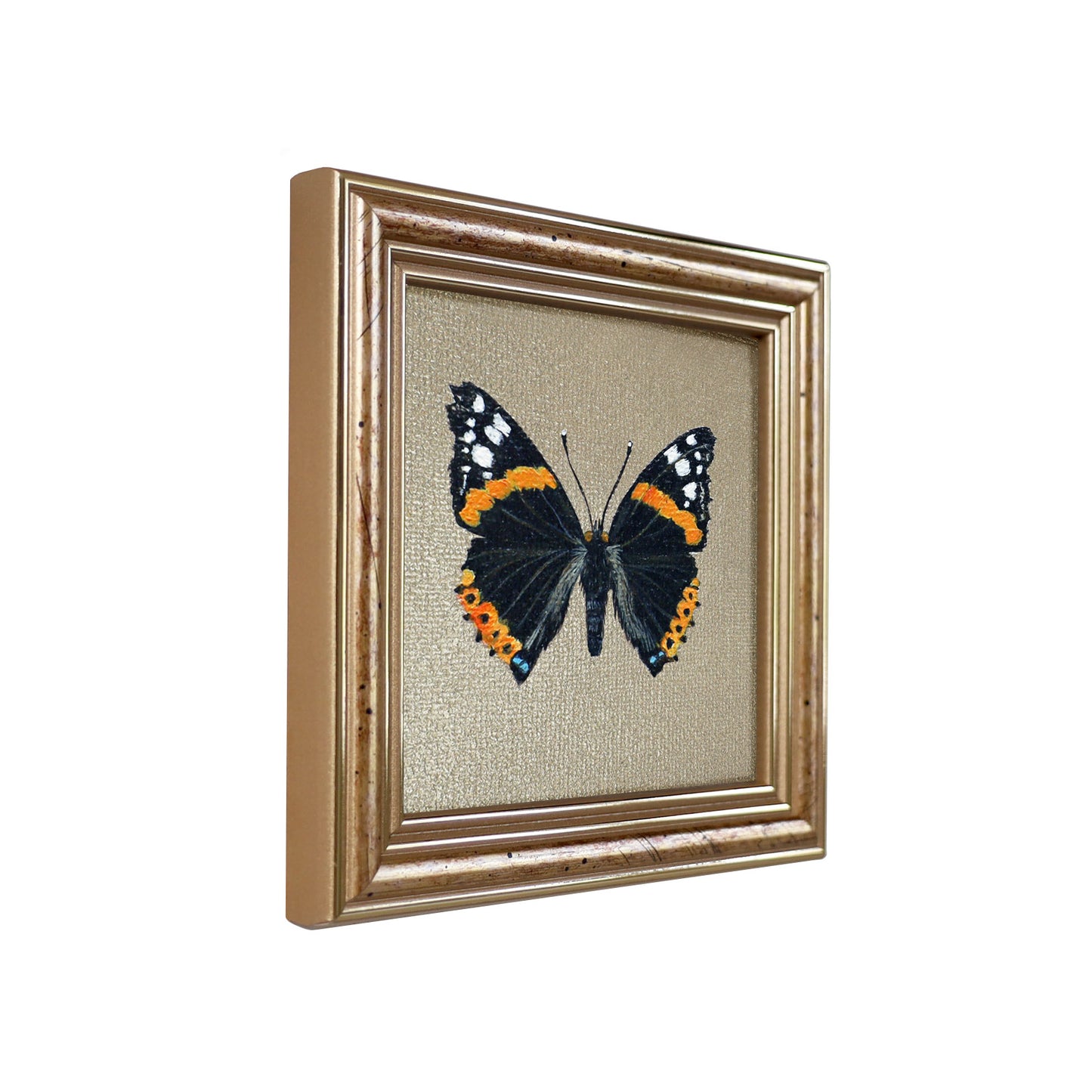 Handgemaltes Original Admiral Schmetterling