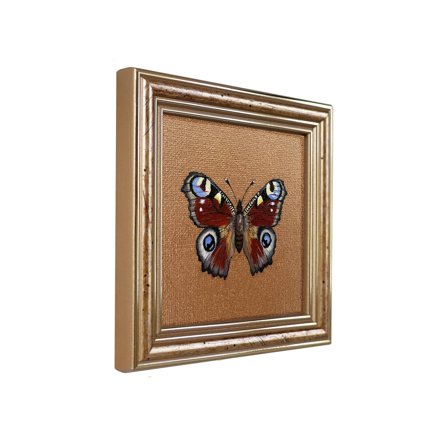 Handgemaltes Original Tagpfauenauge Schmetterling