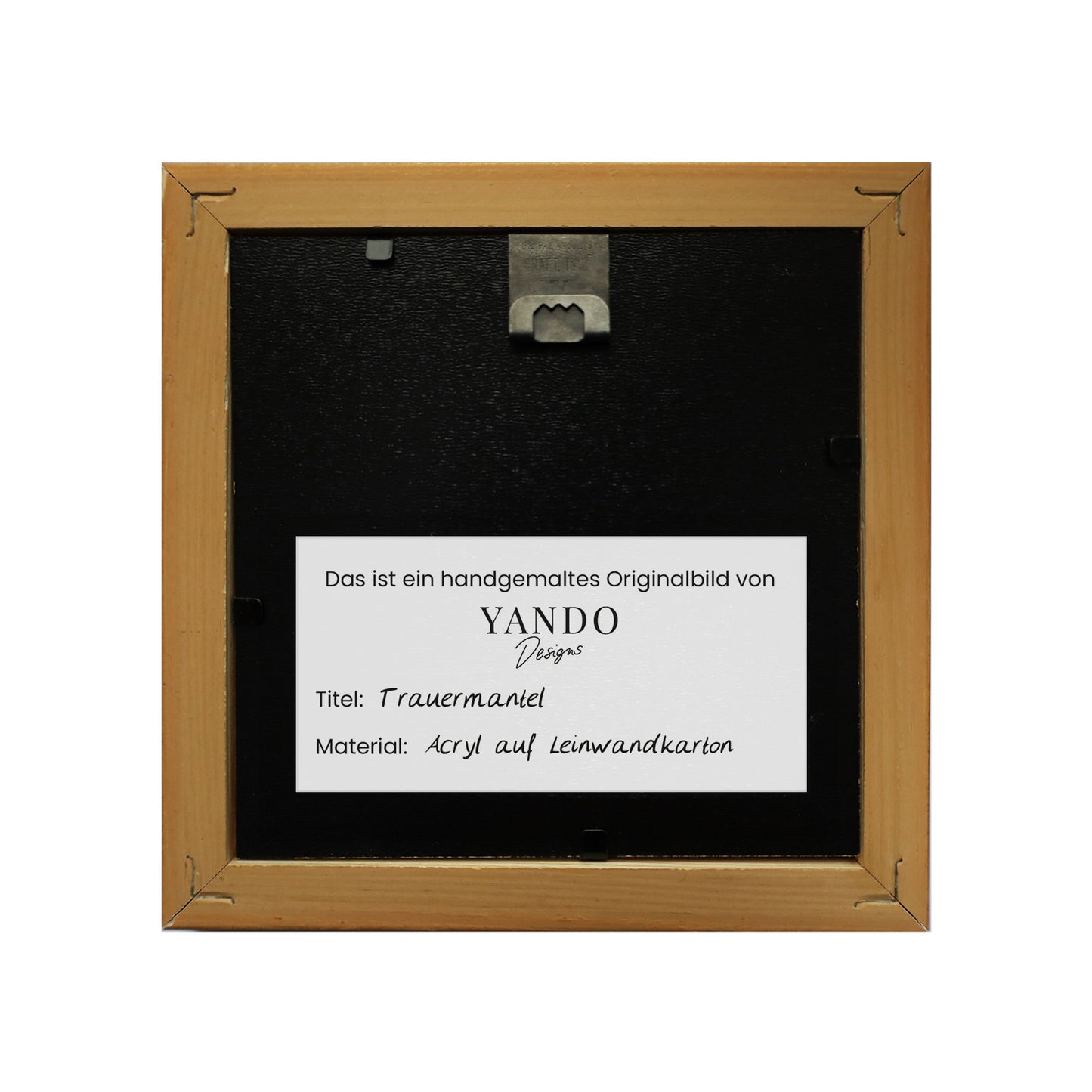 Handgemaltes Original Trauermantel Schmetterling