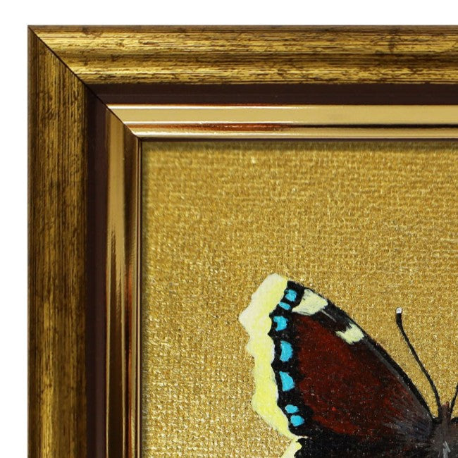 Handgemaltes Original Trauermantel Schmetterling