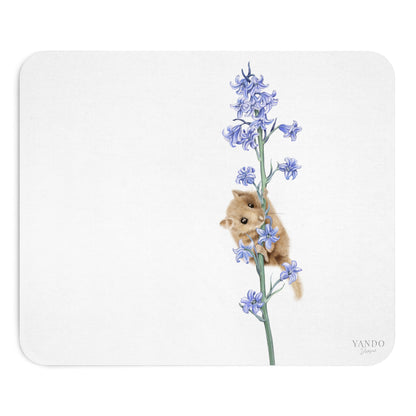 Mousepad – Haselmaus und Hasenglöckchen