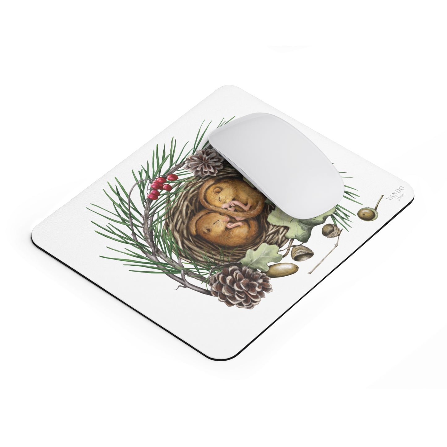 Mousepad Schlafende Haselmäuse