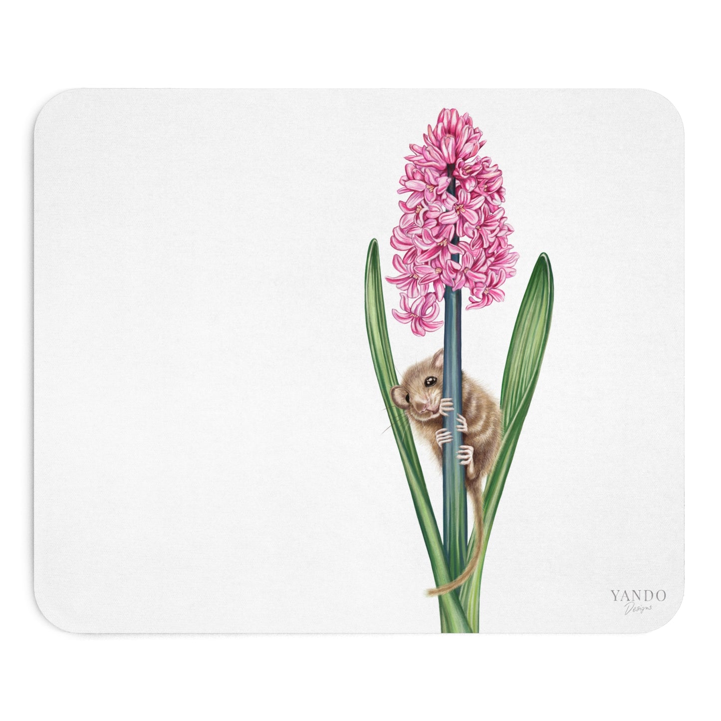 Mousepad – Haselmaus und Hyazinthe