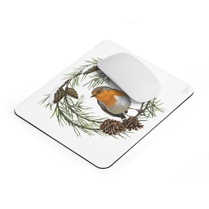 Mousepad – Rotkehlchen und Kiefer
