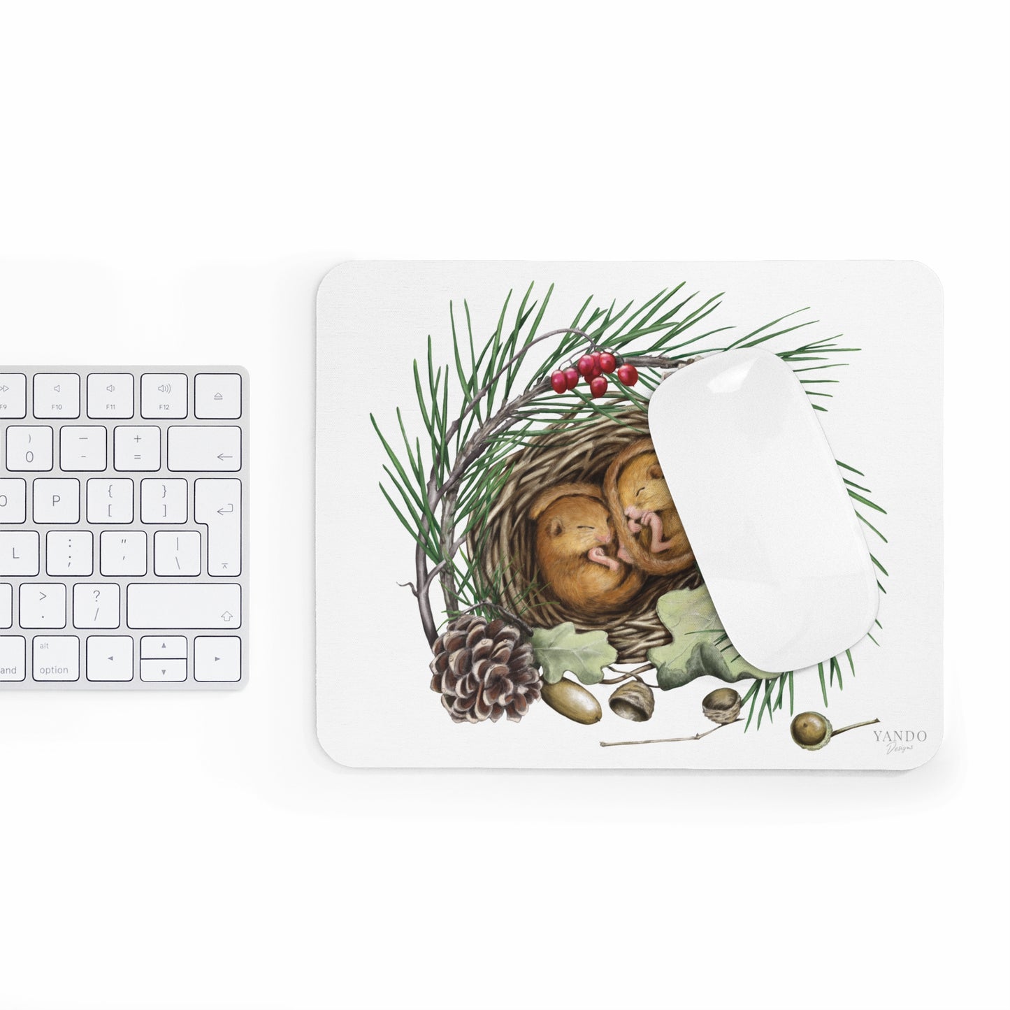 Mousepad Schlafende Haselmäuse