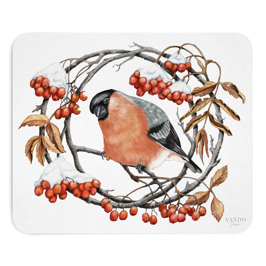 Mousepad – Gimpel und Eberesche