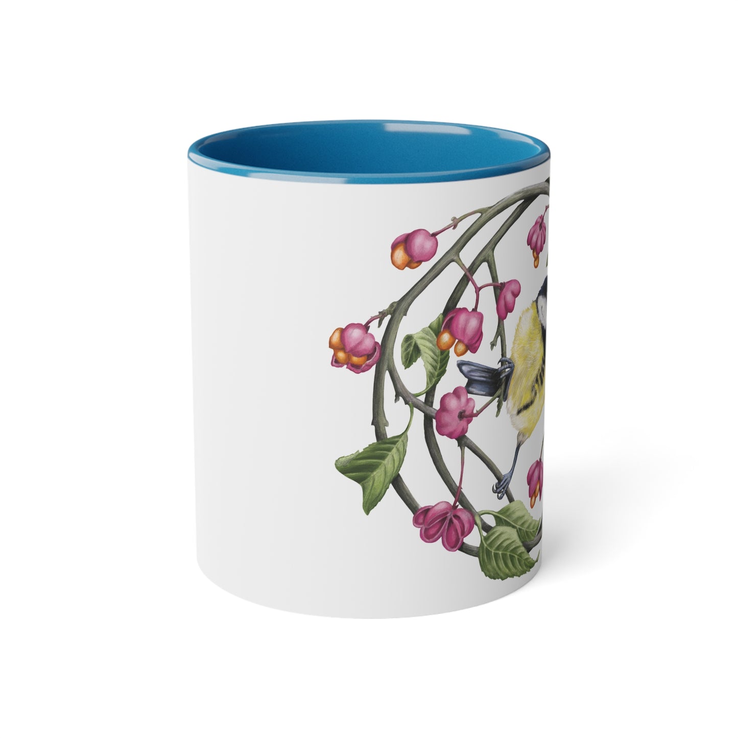 Tasse mit Kohlmeise-Motiv