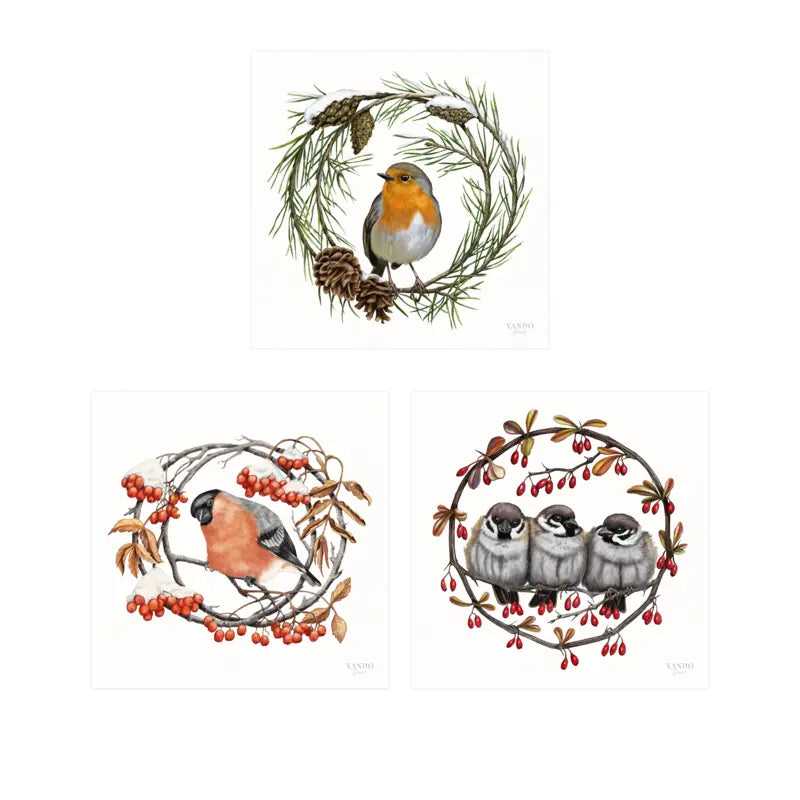 Heimische Wintervögel - Kunstdruck-Sammlung