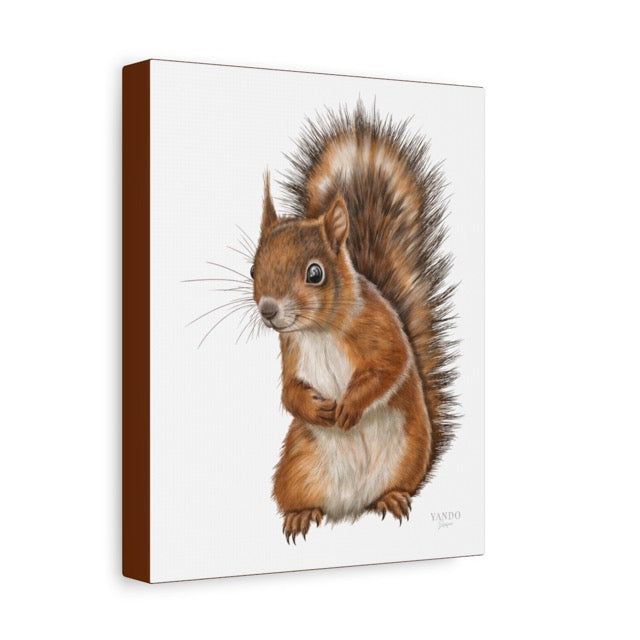 Leinwanddruck Eichhörnchen — handgemaltes Naturmotiv