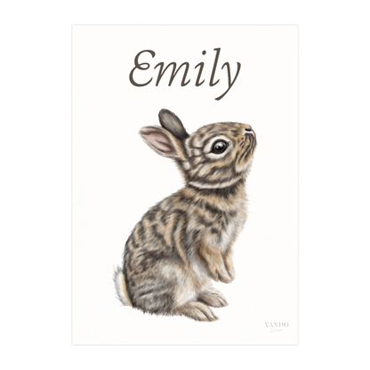 Kaninchen II - Personalisierter Kunstdruck