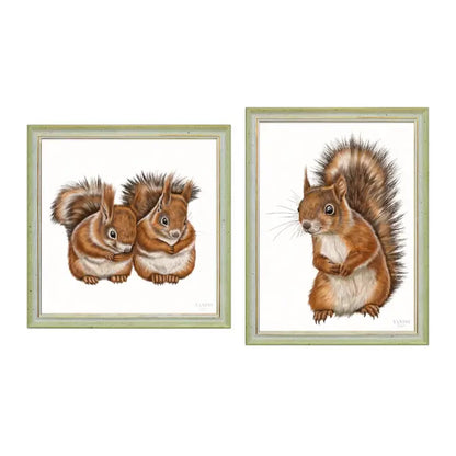 Eichhörnchen – Wandbild-Sammlung mit Holzrahmen, Produktvideo